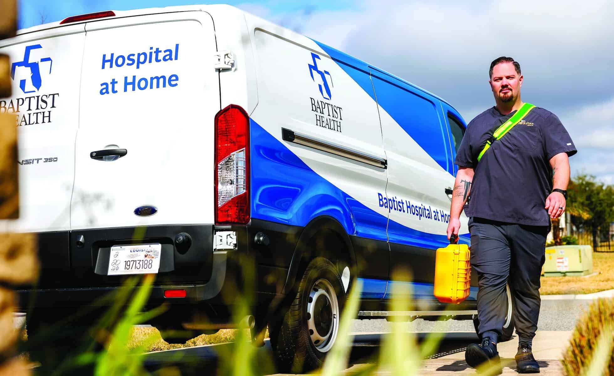 Baptist Health medical professionals come directly to your home.