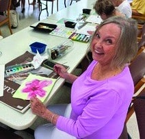Watercolor class at Westminster Woods